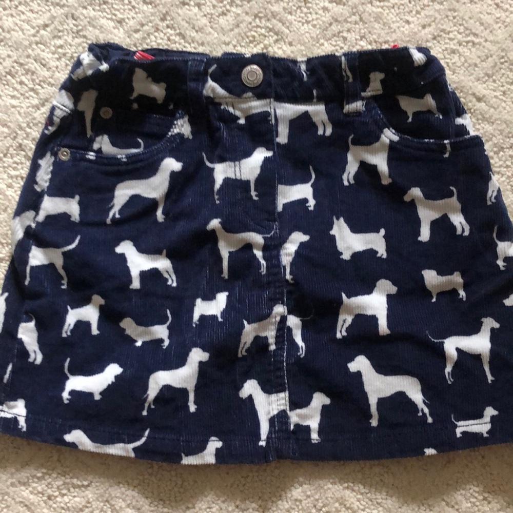 Navy corduroy skirt w adjustable waist